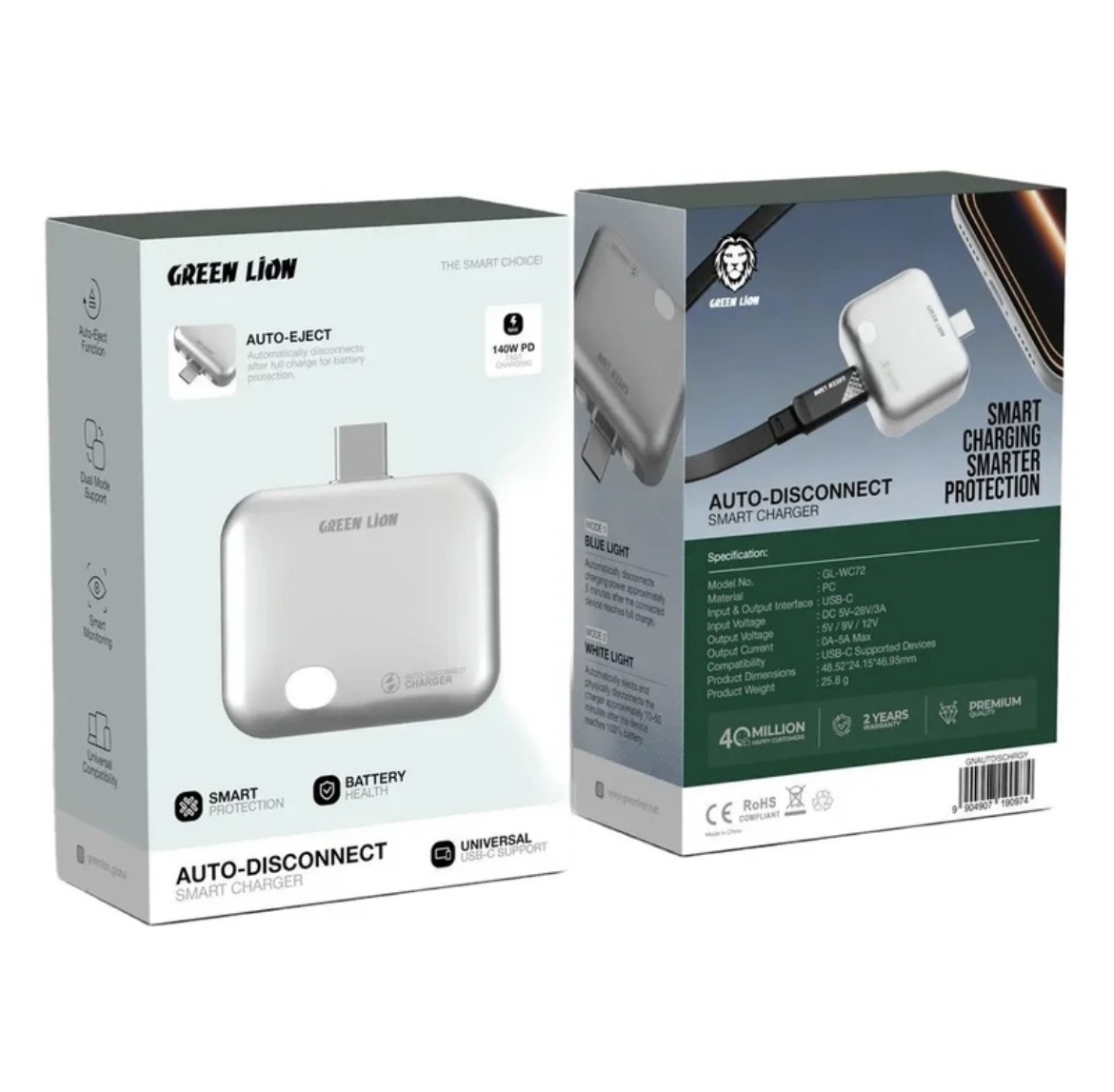 قطع کن هوشمند گرین لاین - Green Lion Auto Disconnect Smart Charger